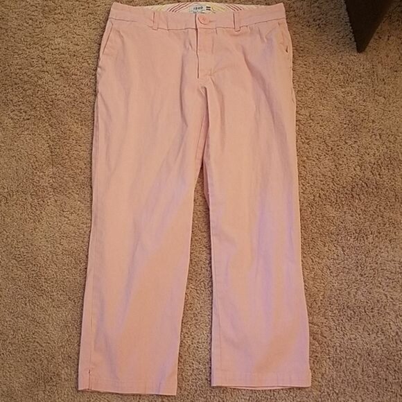 Izod Pants Chino Capri's Pink Cotton Stretch Women's WOMAN'S SIZE 10 - Picture 5 of 14